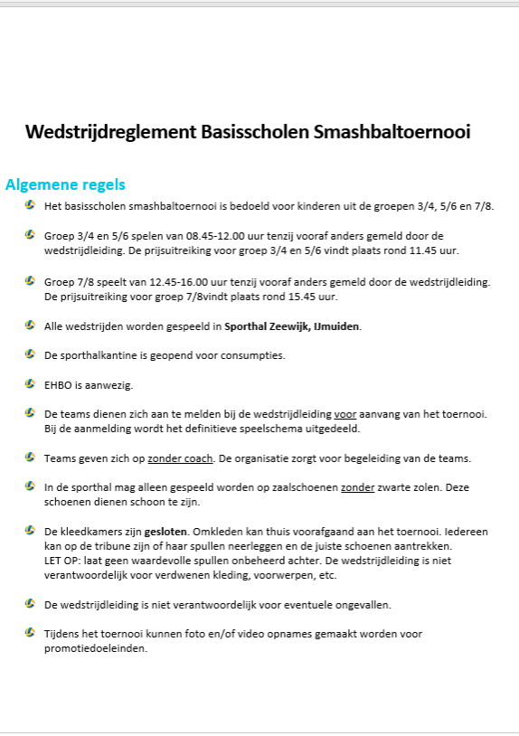 wedstrijdreglement 